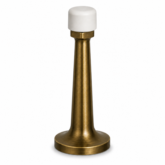 3″ Wall-Mount Door Stop – Solid Brass, Residential Grade, Antique Brass (US5) Finsbury Hardware Residential Hardware