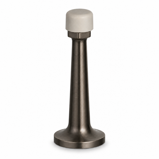 3″ Wall-Mount Door Stop – Solid Brass, Residential Grade, Pewter (US17A) Finsbury Hardware Residential Hardware