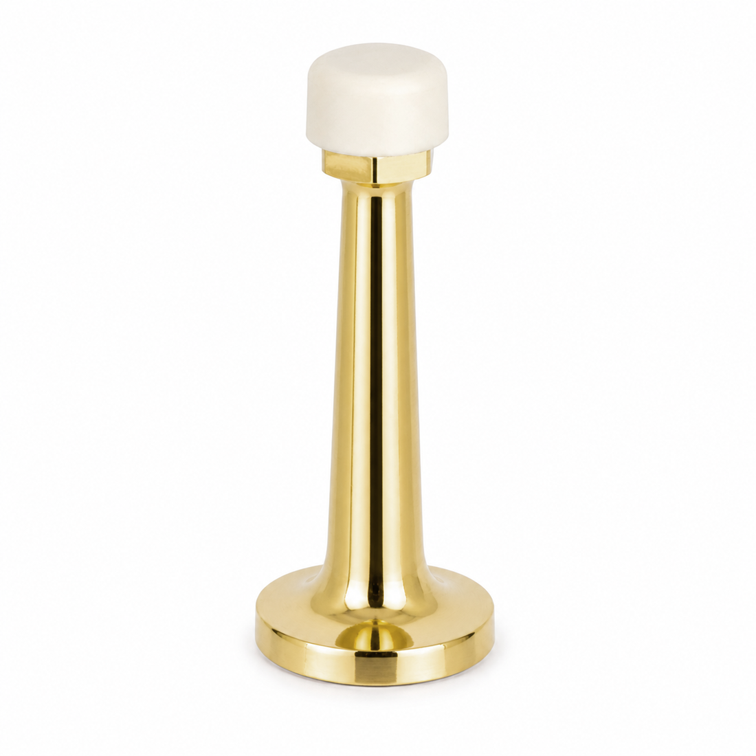 3″ Wall-Mount Door Stop – Solid Brass, Residential Grade, Polished Brass (US3) Finsbury Hardware Residential Hardware