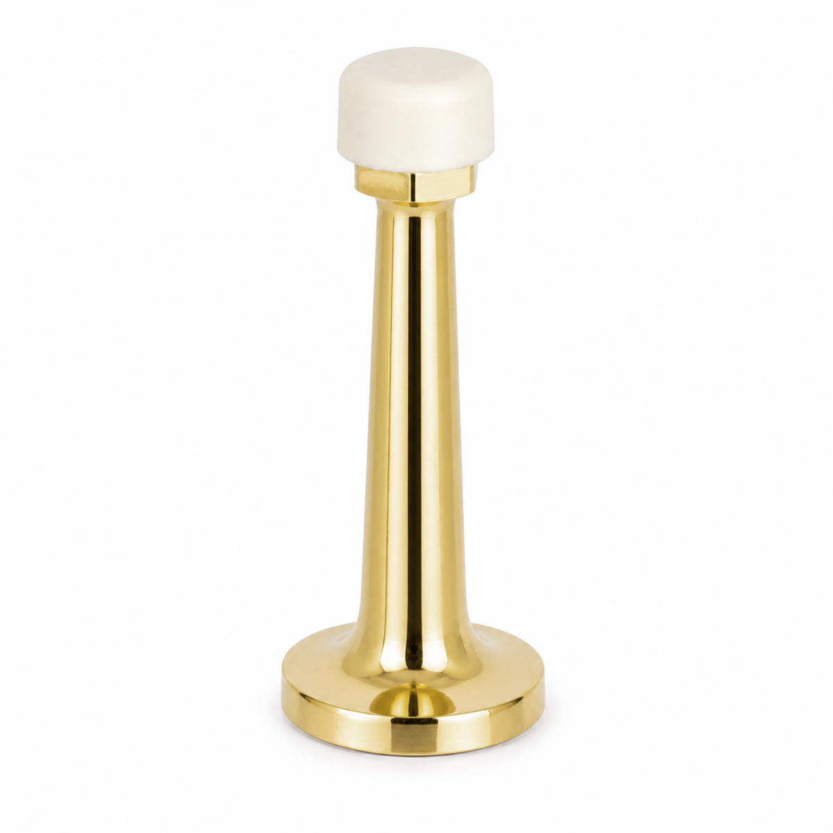 3″ Wall-Mount Door Stop – Solid Brass, Residential Grade, Polished Brass (US3) Finsbury Hardware Residential Hardware