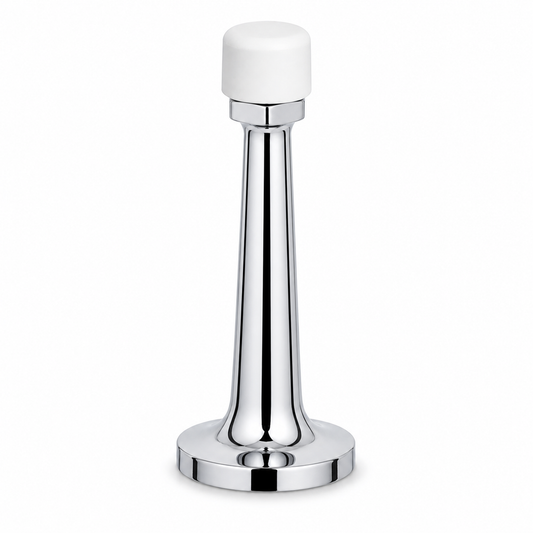 3″ Wall-Mount Door Stop – Solid Brass, Residential Grade, Polished Chrome (US26) Finsbury Hardware Residential Hardware