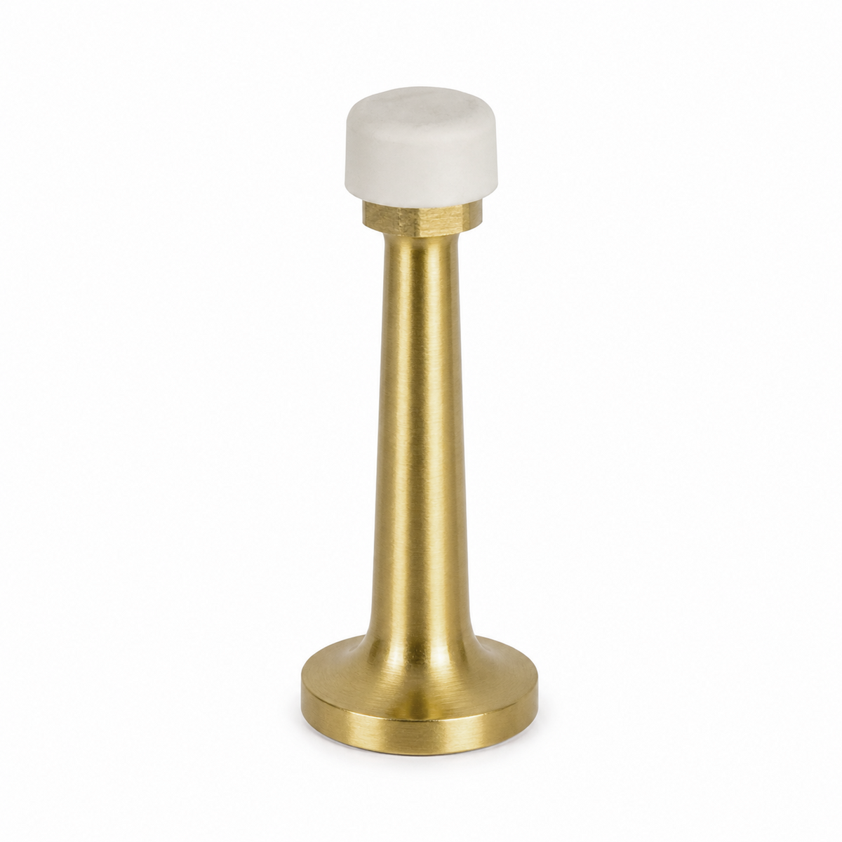 3″ Wall-Mount Door Stop – Solid Brass, Residential Grade, Satin Brass (US4) Finsbury Hardware Residential Hardware