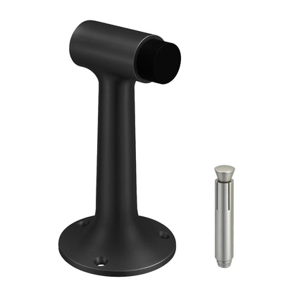 Heavy Duty 6″ Floor-Mount Door Stop – Solid Brass, Commercial Grade (Matte Black) Finsbury Hardware Commercial Hardware
