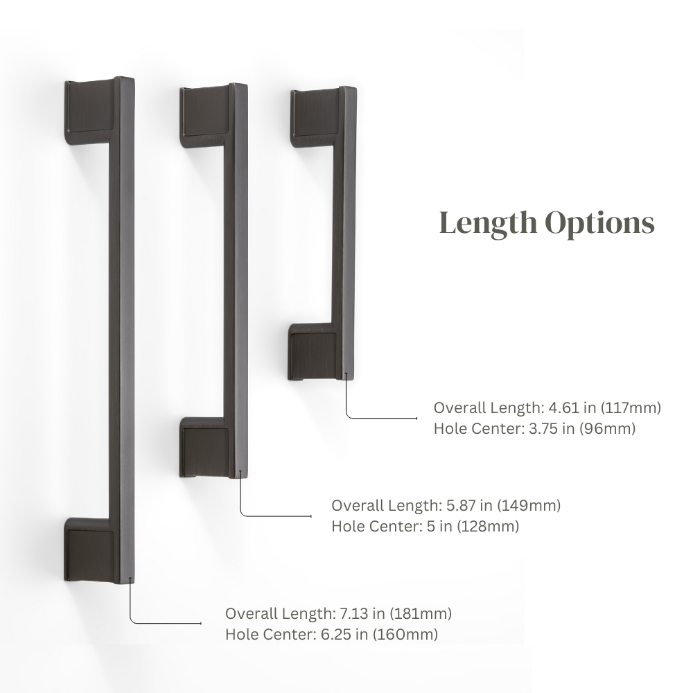 New Slim Square Cabinet Handles