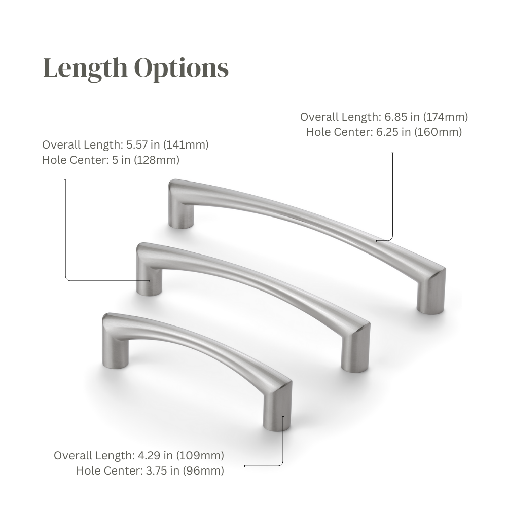 New Modern Curved Arch Cabinet Pulls